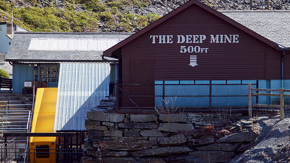 Snowdonia adrenaline activities day trip: Deep Mine tour Llechwedd Slate Mine 